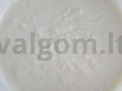 Kvietiniai blynai ant rūgusio pieno Žingsnis 6