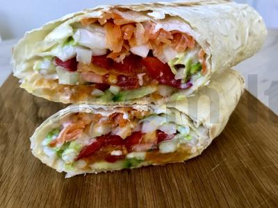 Vegetariška šavarma pagrindine nuotrauka