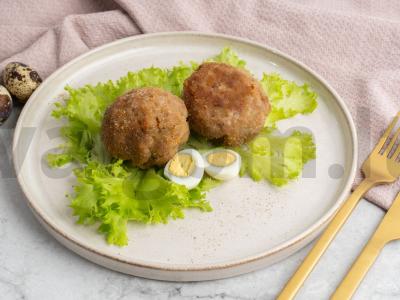 Orkaitėje kepami putpelių kiaušiniais įdaryti kotletai Žingsnis 4