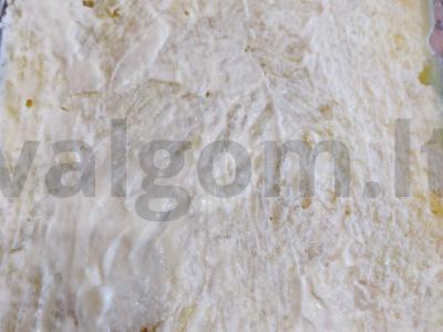 Mimozos salotos su tunu aliejuje Žingsnis 3