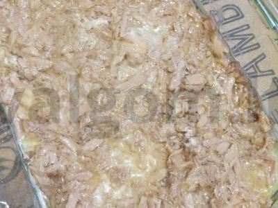 Mimozos salotos su tunu aliejuje Žingsnis 4