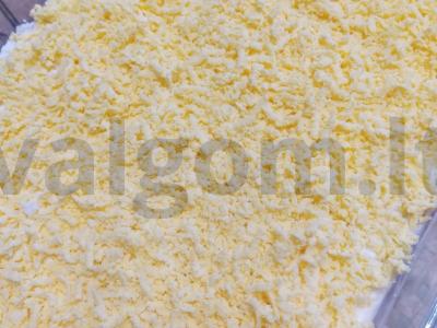 Mimozos salotos su tunu aliejuje Žingsnis 8