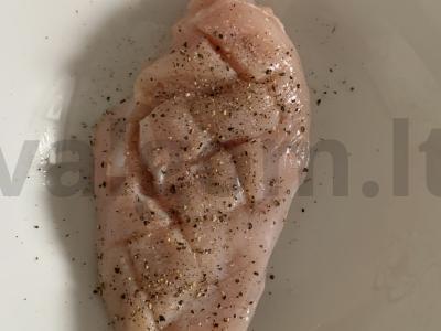 Sultinga vištiena ir ryžiai Žingsnis 1