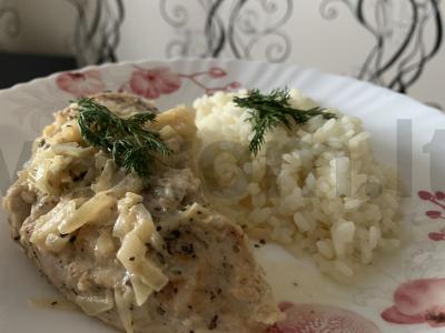 Sultinga vištiena ir ryžiai Žingsnis 8