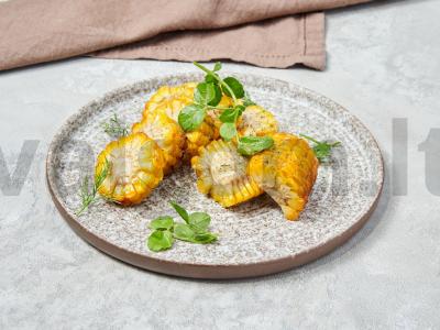 Kepti kukurūzai su krapais pagrindine nuotrauka