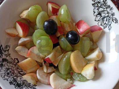 Vaisių salotos desertui Žingsnis 2