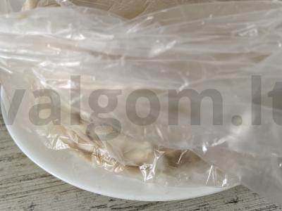 Nekeptas pyragas su kiviais ir sūdytais žemės riešutais Žingsnis 19