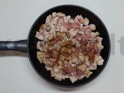 Grybai su švelnia kiauliena Žingsnis 1