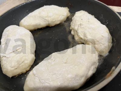 Kiaušinių ir svogūnų paplotėliai per 15 minučių Žingsnis 5