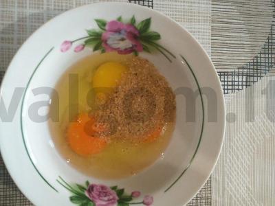 Omletas su dešra ir sūriu "Mažieji džiaugsmai" Žingsnis 3