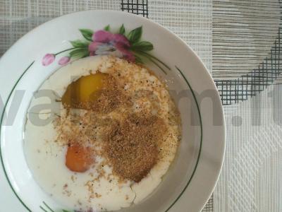 Omletas su dešra ir sūriu "Mažieji džiaugsmai" Žingsnis 4