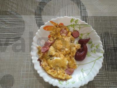 Omletas su dešra ir sūriu "Mažieji džiaugsmai" pagrindine nuotrauka