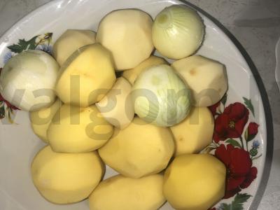 Bulvės su sūriu orkaitėje Žingsnis 1