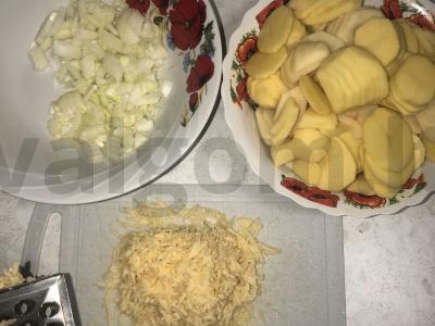 Bulvės su sūriu orkaitėje Žingsnis 2