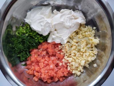 Lašišos ir varškės riletės Žingsnis 2