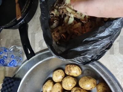 Susmulkintos bulvės Žingsnis 1