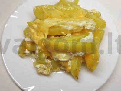 Keptos bulvės grietinėlėje pagrindine nuotrauka