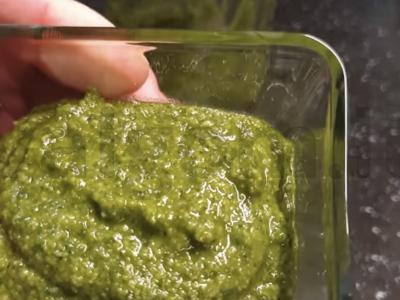 Skanus naminis pesto padažas pagrindine nuotrauka