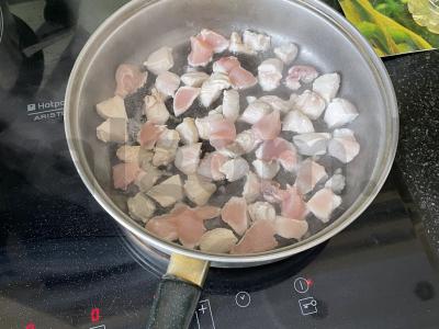 Carbonara su vištiena Žingsnis 2