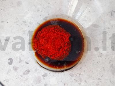 Vištiena su rūkyta paprika ir daržovėmis orkaitėje Žingsnis 1