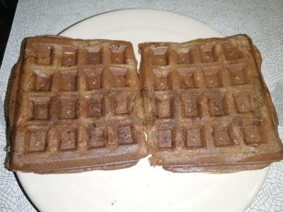 Bananiniai vafliai yra nekaloringi. Žingsnis 7