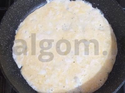 Omletas su minkšta varške ir sūriu Žingsnis 2