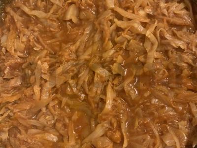 Bavarijos kopūstų troškinys Žingsnis 3