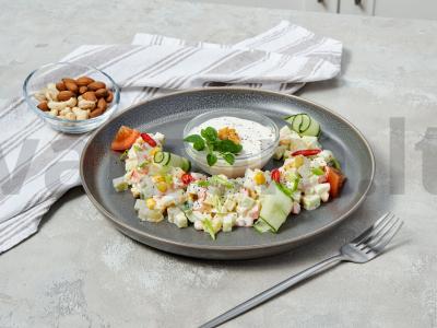 Greitos kukurūzų salotos pagrindine nuotrauka