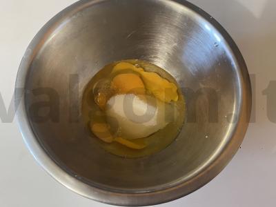 Pūkuoti mini blyneliai kaip močiutės. Žingsnis 3