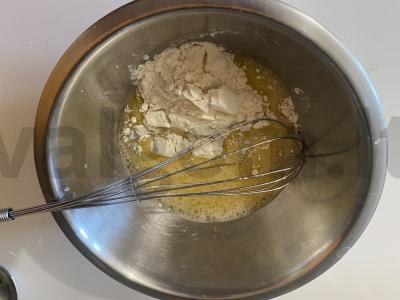 Pūkuoti mini blyneliai kaip močiutės. Žingsnis 7