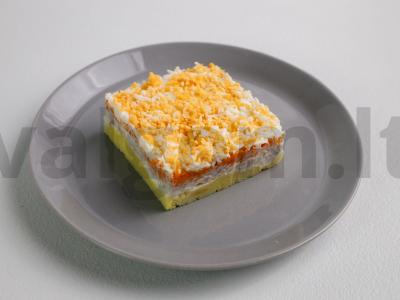 Paprastos ir skanios salotos su žuvies konservais Žingsnis 9