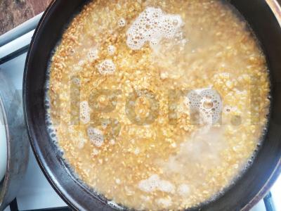 Bulgur su auksine plutele Žingsnis 4