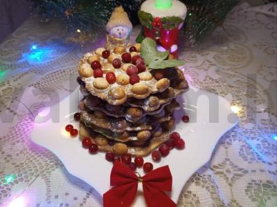 Bananiniai vafliai yra aromatizuoti pagrindine nuotrauka
