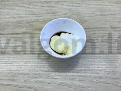 Naminis kumpio mėsainis. Žingsnis 1