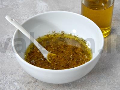 Salotos su kukurūzais ir obuolių acto padažu Žingsnis 2