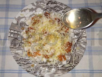 Išgalvotos persimonų salotos Žingsnis 8