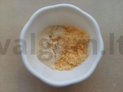 Aromatingos kukurūzų tortilijos su sūriu Žingsnis 1