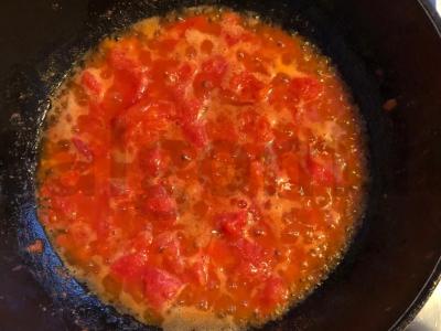 Pomidorų omletas Žingsnis 1