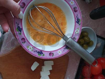 Prancūziško stiliaus omletas su šonine Žingsnis 3