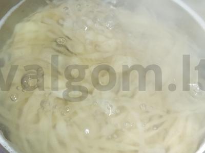 Spagečiai su pievagrybiais Žingsnis 6