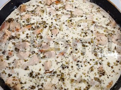 Tagliatelle su vištiena grietinėlės padaže Žingsnis 5