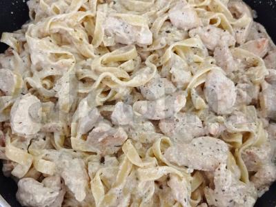 Tagliatelle su vištiena grietinėlės padaže Žingsnis 8