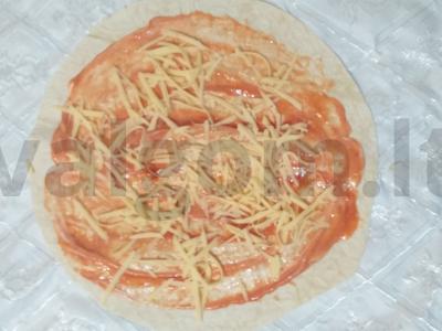 Tortilija su vištiena ir daržovėmis Žingsnis 1