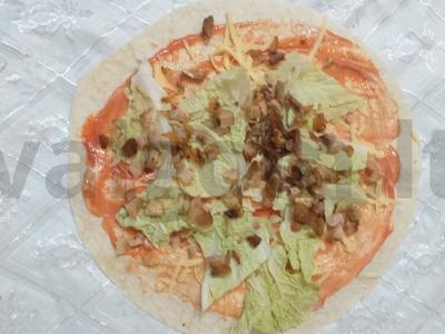 Tortilija su vištiena ir daržovėmis Žingsnis 3