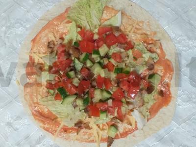 Tortilija su vištiena ir daržovėmis Žingsnis 4