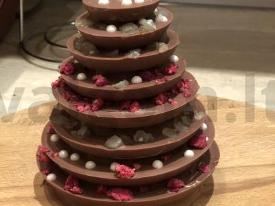 Šokoladinė Kalėdų eglutė pagrindine nuotrauka
