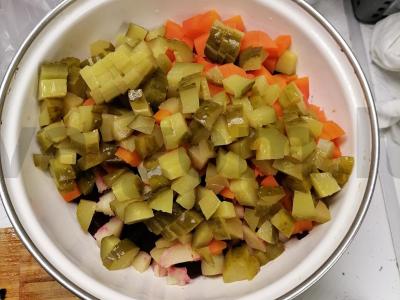 Vinaigrette pagal klasikinį receptą Žingsnis 8