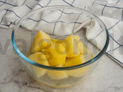 Liesa bulvių košė su augaliniu aliejumi Žingsnis 1