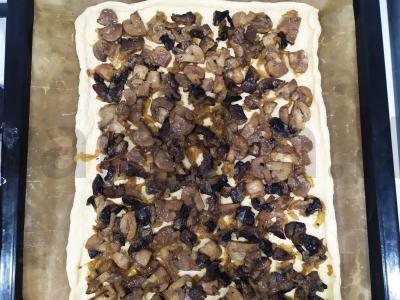 Greitas ir skanus grybų pyragas Žingsnis 2