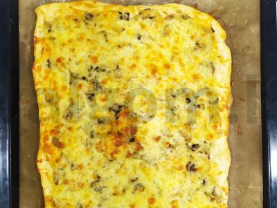 Greitas ir skanus grybų pyragas Žingsnis 5